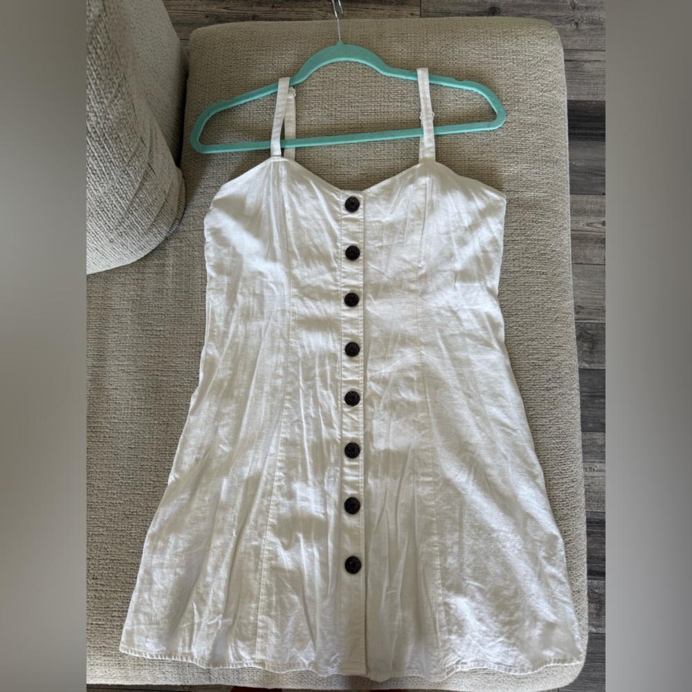 Express White Linen Dress